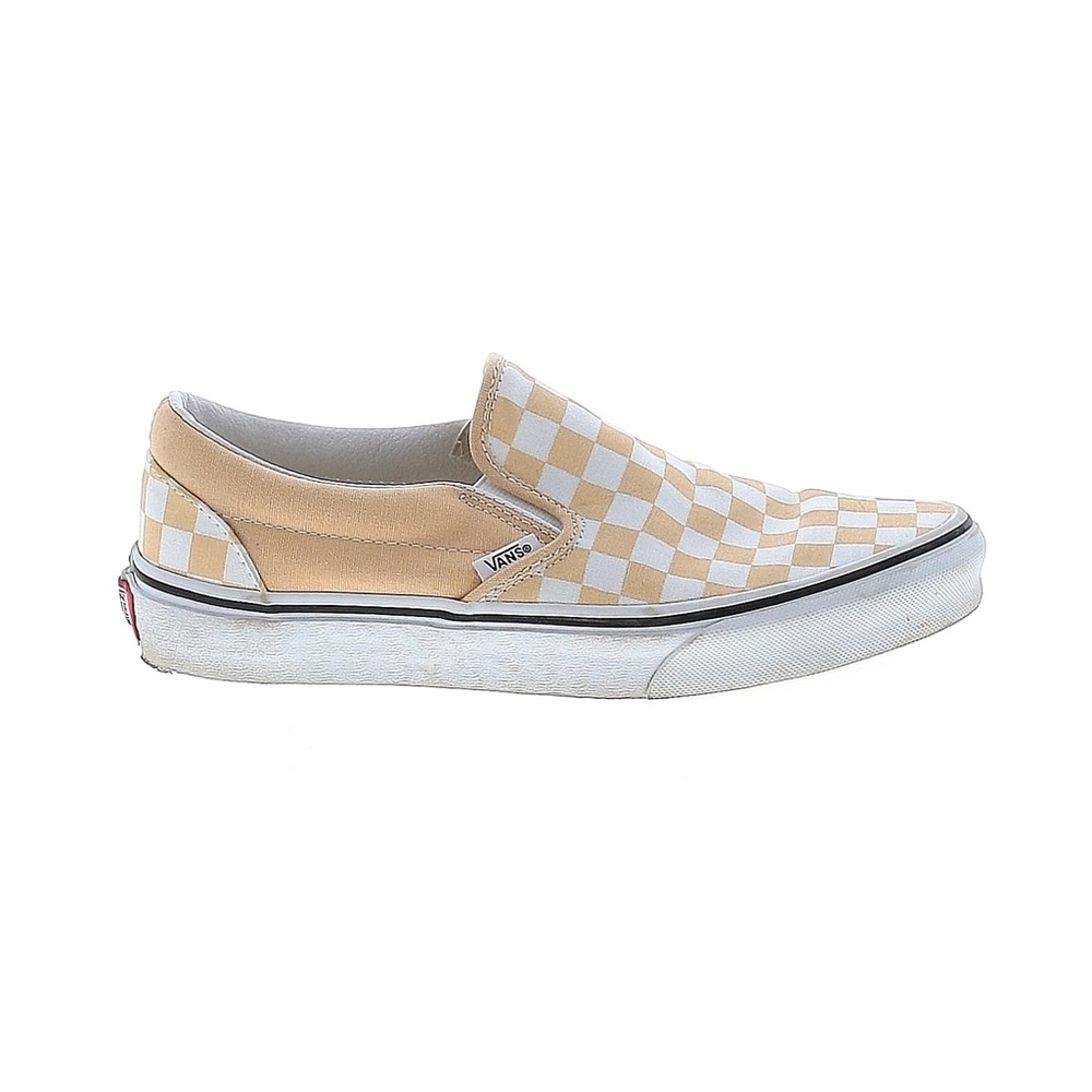 Beige Classic Slip On Checkerboard Vans
